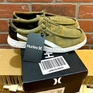 Hurley Kids Elastic Lace Loafer,Canvas Shoes Boys,Girls NIB US 6 UK 5.5 EUR 38.5